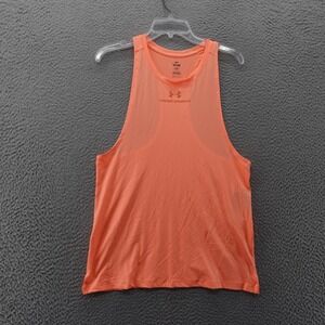 Under Armour Mens Vanish Energy Tank Top Sleeveless Athletic Workout Orange NWT